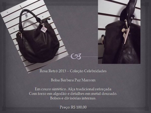 Bolsa Bárbara Paz Marrom
