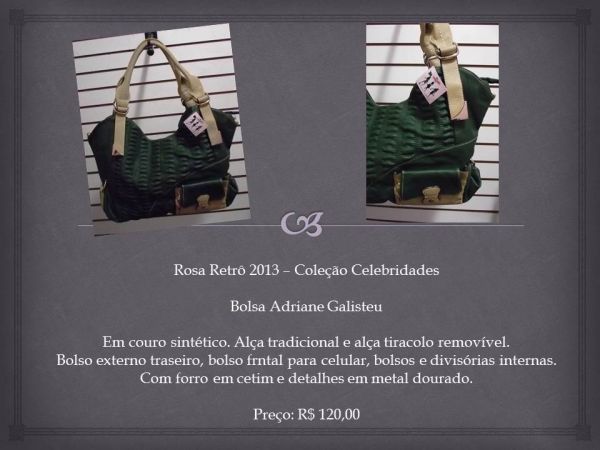 Bolsa Adriane Galisteu